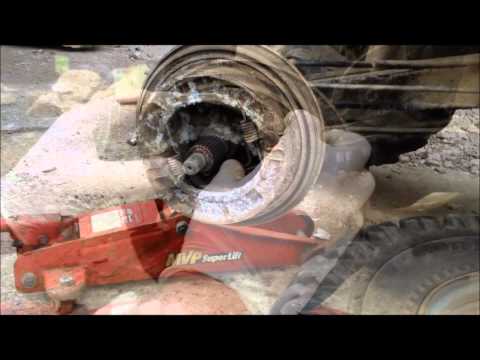 back break replacement on  Yamaha timberwolf 250cc tutorial