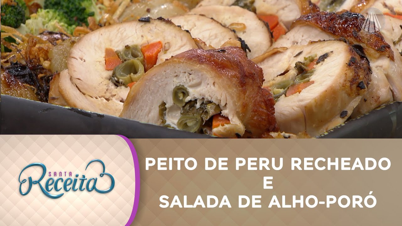 Minicurso de Natal: Peito de peru recheado e salada de alho-poró [aula 5]