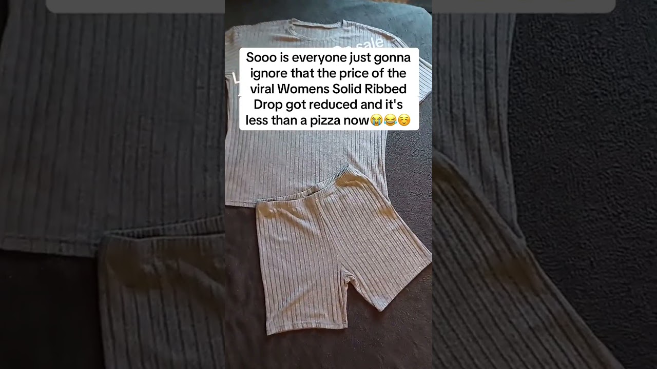 Stylish Women's Ribbed Drop Shoulder #solid