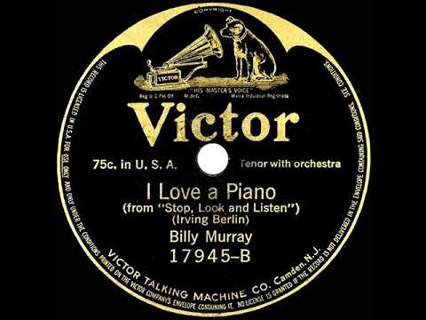 1916 Billy Murray - I Love A Piano
