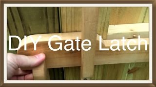 Wood Gate Latch | Luther Woodworks