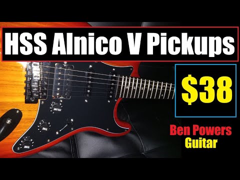 $38 HSS Alnico V Pickups Loaded Pickguard From Musiclily // Upgrading A Glarry ST Guitar