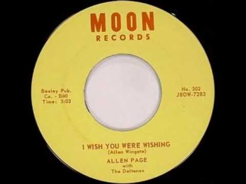 RARE TEENER Allen Page - I wish you were wishing