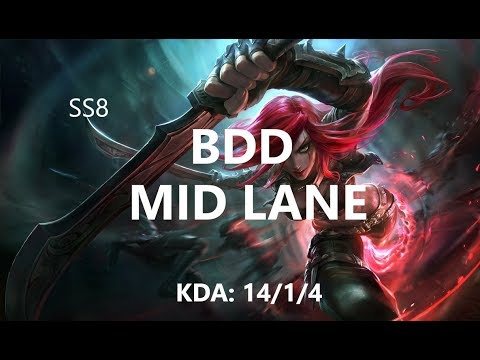 LZ BDD   Katarina vs Twisted Fate   AFs Kuro - Korean SoloQ SS8 Full Game