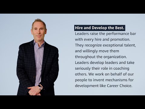 "Hire and Develop the Best" Leadership Principle Explained by Amazon CEO Andy Jassy