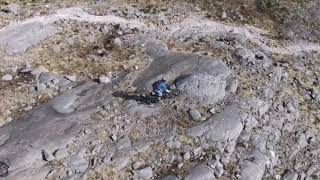 preview picture of video 'Drone footage of Torridon MTB ride, including Achnashellach Station descent.'