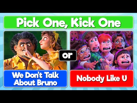 Pick One, Kick One Disney Songs edition (with MUSIC 🎶)!