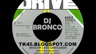 MIDNIGHT MAGIC * WHEN MY LOVE COMES DOWN