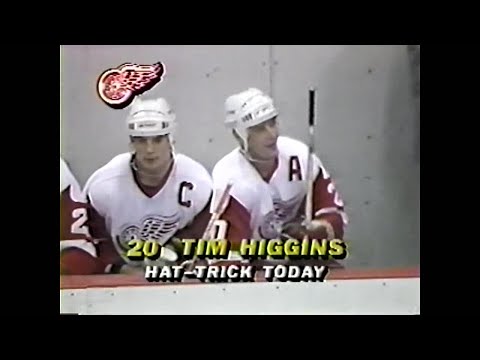 87/88 RS: Chi @ Det Highlights - 12/4/87 (Wings Score 12)