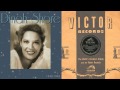 1943, Dinah Shore Medley, Let's Take The Long Way Home, Murder He Says, HD 78rpm