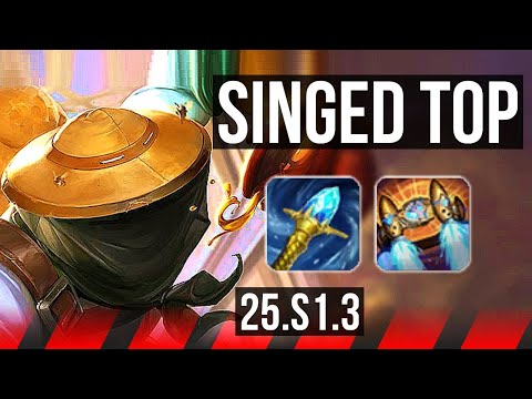SINGED vs JAYCE (TOP) | Rank 10 Singed, 500+ games | KR Master | 25.S1.3