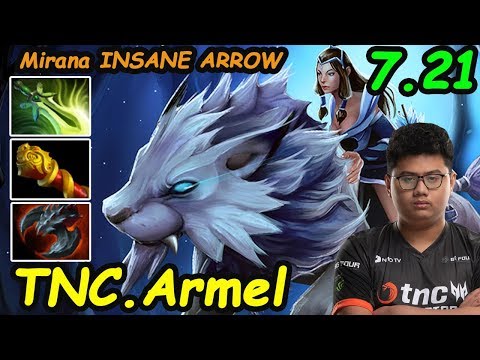 TNC Armel - [Mirana]  MID INSANE ARROW DAMAGE vs Teammate TNC Gabbi Pangolier | Dota 2 7.21
