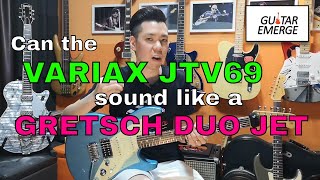 Video thumbnail for Can the Line 6 Variax JTV69 Gretsch Model sound like an original Gretsch Duo Jet? by Guitar Emerge