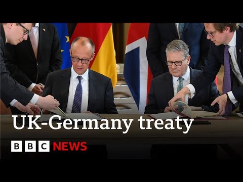 英國與德國簽署貿易與安全條約 | BBC News (UK and Germany sign trade and security treaty | BBC News)