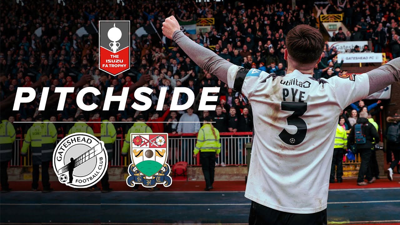 Inside the celebrations as Gateshead become FA Trophy FINALISTS! 😍 | PITCHSIDE
