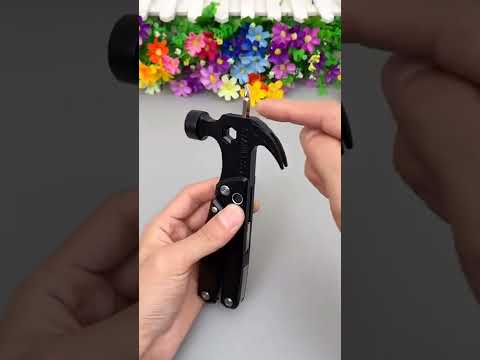 Мультиинструмент мультитул 6 в 1 MULTI-TOOL CLAW HAMMER с набором бит и чехлом в комплекте (черный) - фото 1 - id-p1866449889