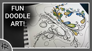 ink & gel pen Doodle Drawing Idea! - 296