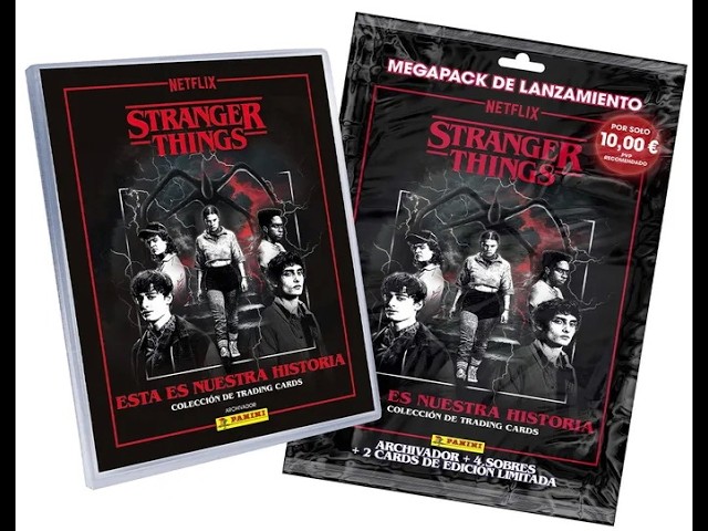 Vídeo relacionado con Panini Stranger Things Trading Cards - Pack de Inicio (1 Carpeta + 3 Fundas + 1 Tarjeta de edición Limitada)