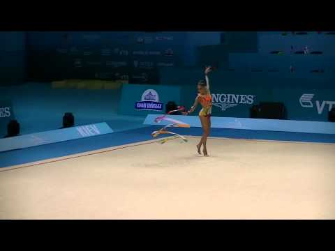 Canilhas Maria (POR)  ribbon  World Championships RG 2013 Qual