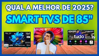 TOP 3 MELHOR SMART TV 85 POLEGADAS CUSTO BENEFÍCIO 2025: QUAL A MELHOR OPÇÃO PARA COMPRAR?