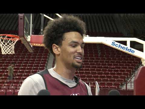 2018 NM State Men's Basketball: Eli Chuha Presser