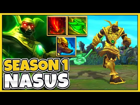 Season ONE Nasus Skin... in OLD Summoners Rift Map!