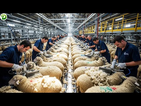 Amazing Automatic Sheep Farming Technology - Fastest Shearing Machine - Top Shearing Techniques