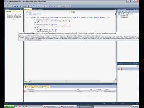 Visual Basic 2010 Checkbox Tutorial Easy