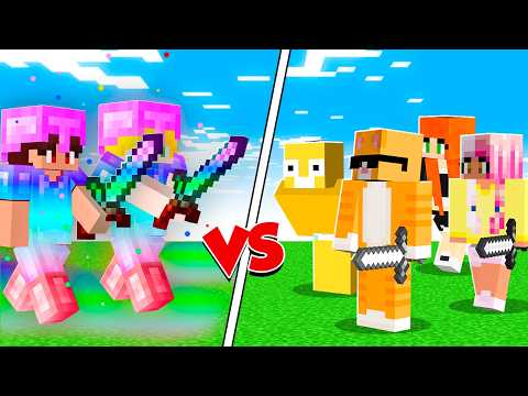Caçadores vs. Kass e KR Super OP no Minecraft!