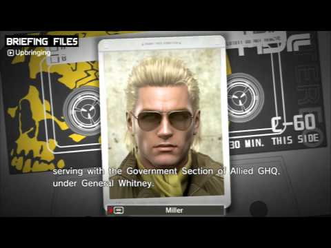 Peace Walker Briefing Files - Kazuhira Miller (No Menus)
