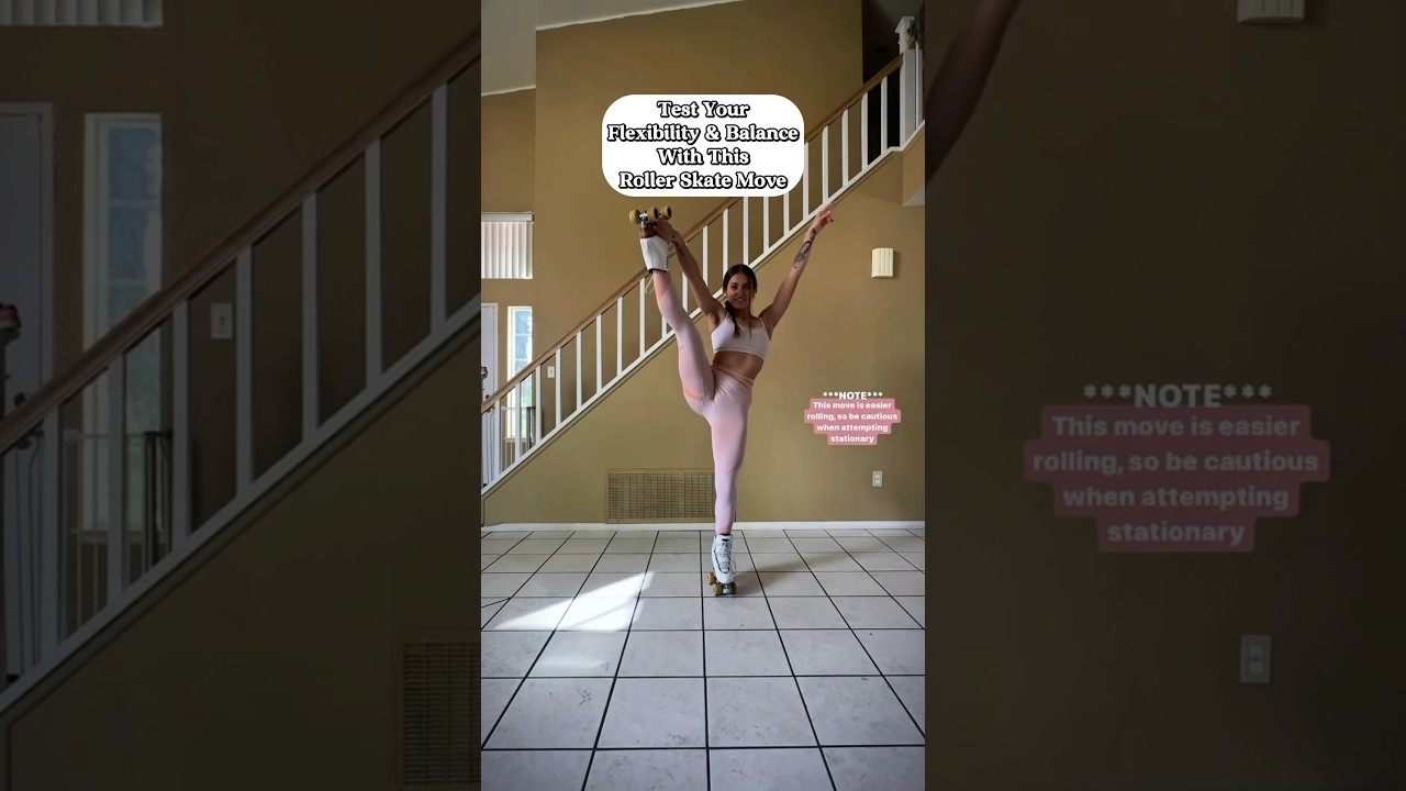 Test Your Flexibility And Balance With This Roller Skate Move: