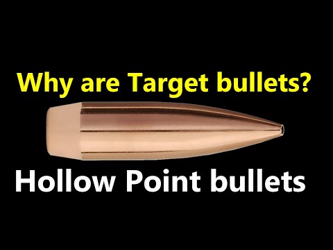 Why are most target Bullets, hollow points