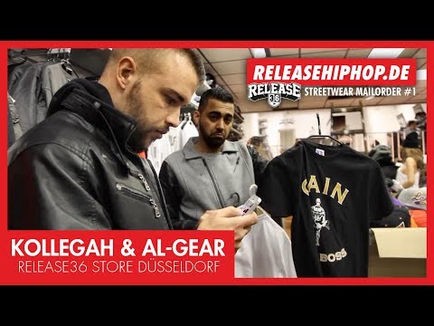 Al-Gear & Kollegah - einkaufen im RELEASE 36 Store | Milfhunter & Boss Release 36 Store Düsseldorf