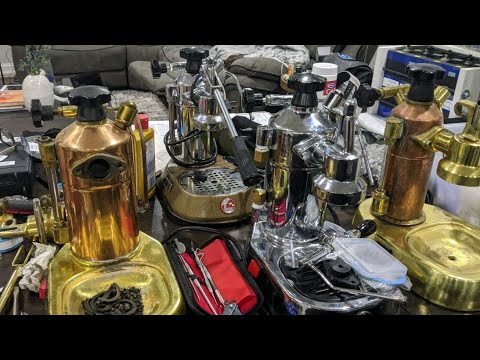 1976 La Pavoni Europiccola restoration Rust removal, gasket replacement, testing, troubleshooting