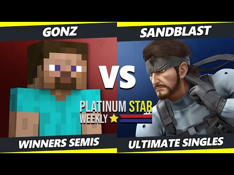 PSW S15:W12 Winners Semis - Gonz (Steve) Vs. sandblast (Snake) SSBU Ultimate Tournament