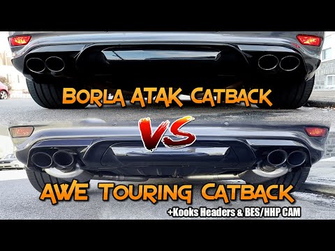 BORLA ATAK CATBACK VS. AWE TOURING CATBACK