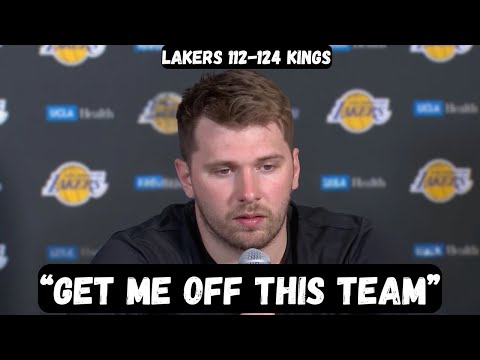 Luka Doncic WANTS TO LEAVE the Lakers after EMBARRASSING loss - Postgame Interview - Lakers vs Kings