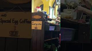 Egg coffee? 🥚 Hanoi, Vietnam 🇻🇳 #shorts #video #travel #shortsvideo #vlog #hanoi #vietnam #viral