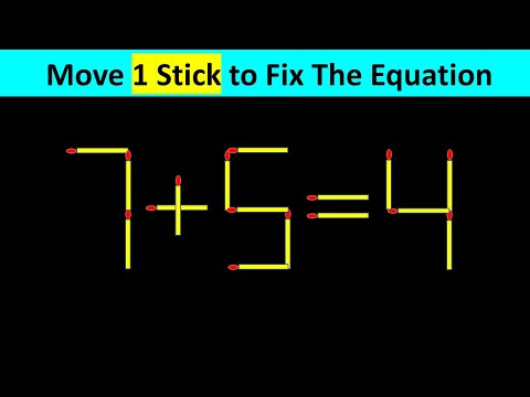 Matchstick Puzzle - Fix The Equation #matchstickpuzzle #simplylogical