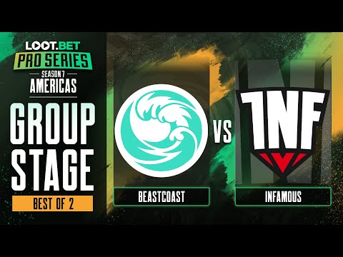 beastcoast vs Infamous Game 2 - Pro Series 7 AM: Group Stage w/ KMart & ET