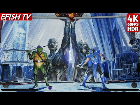 Donatello TMNT vs Sub-Zero (Hardest AI) - Injustice 2
