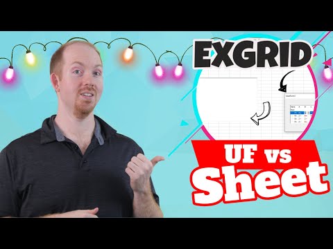 Advanced Grids in Excel Part 3 - Grids On Worksheets vs On A Userform