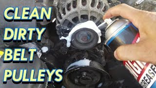 How To Fix Belt Squeal Noise - I use Engine Degreaser to clean
