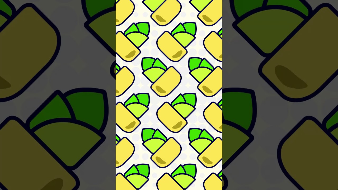 plants in pot pattern background #beforeafter #vector #cartoon #graphicdesign