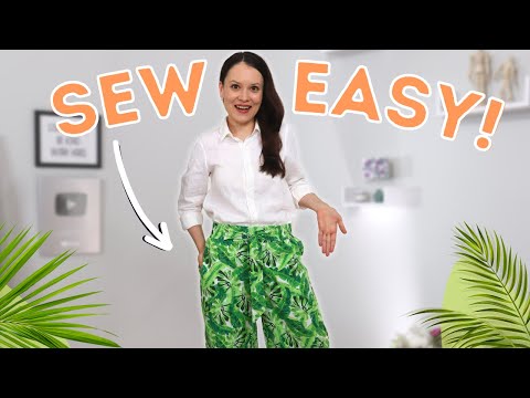 Let's sew stylish and easy palazzo pants for summer!...
