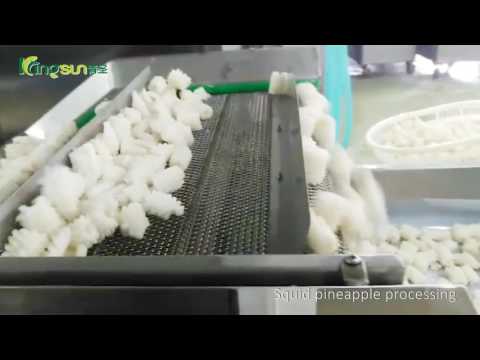 Production Flow of Squid Pineapple Flower - Kingsun Foods