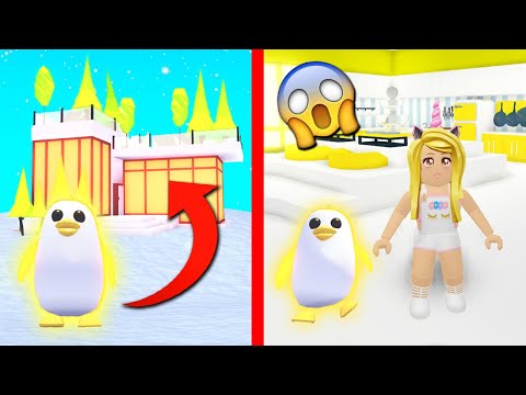 I Bought A Huge Neon Golden Penguin Mansion In Adopt Me - roblox adopt me unicorn neon