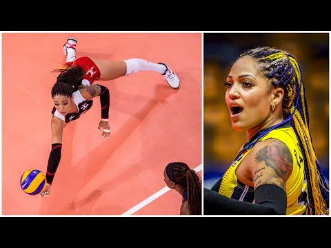 Brenda Castillo - Crazy Volleyball Libero | Amazing Saves | Women's VNL 2021