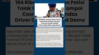Viral 194 Ribu Petisi Tolak Pemecatan Kompol Cosmas seusai Lindas Driver Ojol hingga Tewas