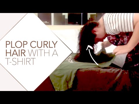 How to Plop Curly Hair with a T Shirt